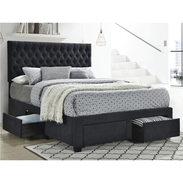 Coaster Furniture Soledad 4drawer Button Tufted Storage Bed Shopping The Best