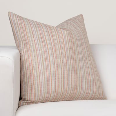 Porch & Den Littlegem Coral Stripe Throw Pillow