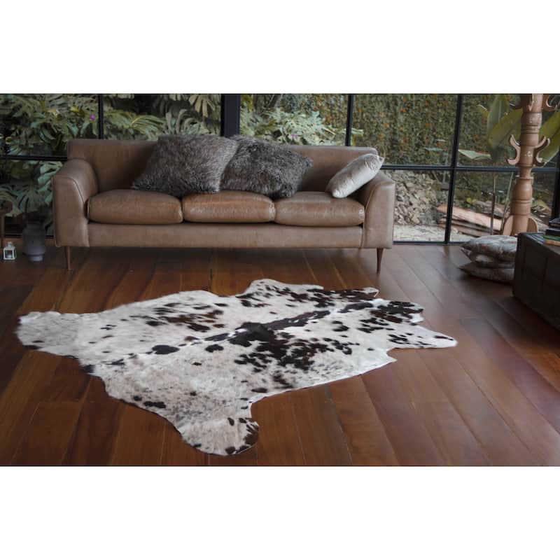 Real Cowhide Rug Tricolor Spine - 6' x 7'