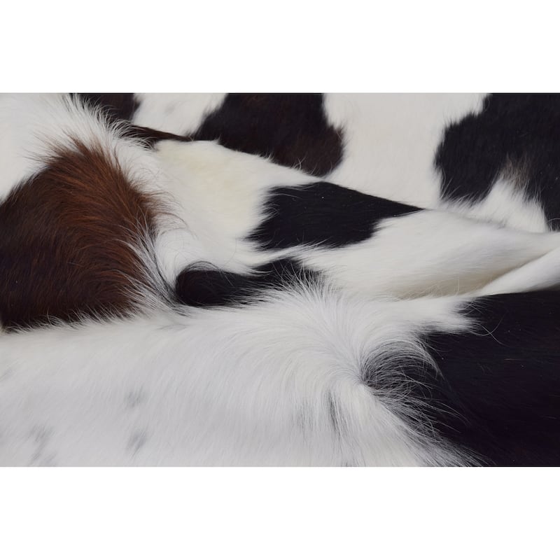 Real Cowhide Rug Tricolor Spine - 6' x 7'