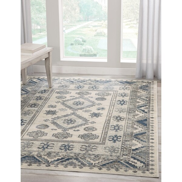 Braddock Blue/Ivory Area Rug by Greyson Living