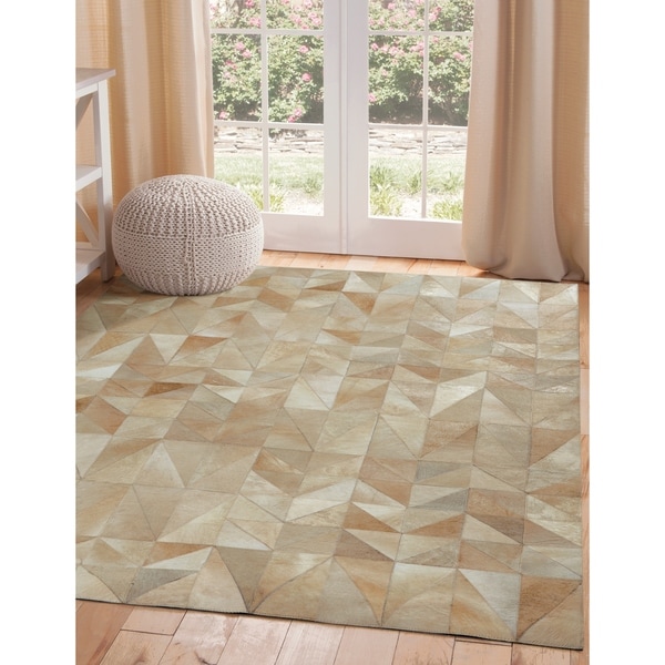 Corona Natural Hide Ivory/Tan/Natural Area Rug by Greyson Living