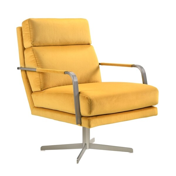 overstock yellow accent chair