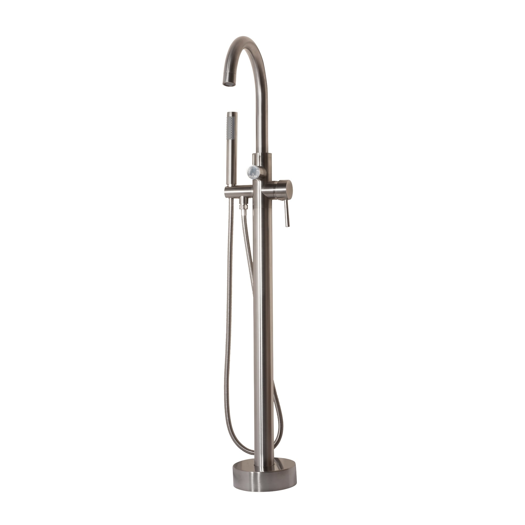 PULSE ShowerSpas Freestanding Tub Filler with Diverter in Brushed Nickel