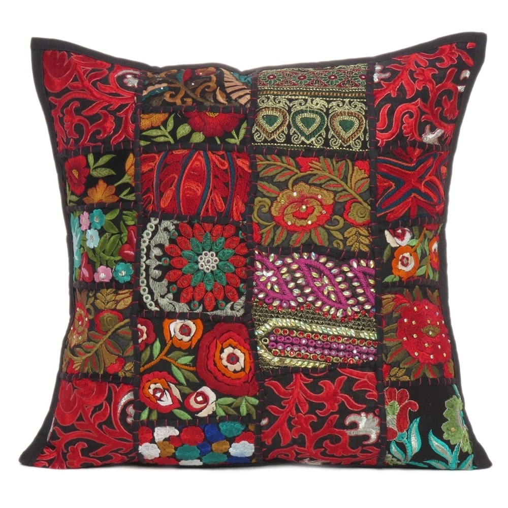Handmade Solid Polydupion Pillow Cover Handmade Solid Polydupion Pillow Cover