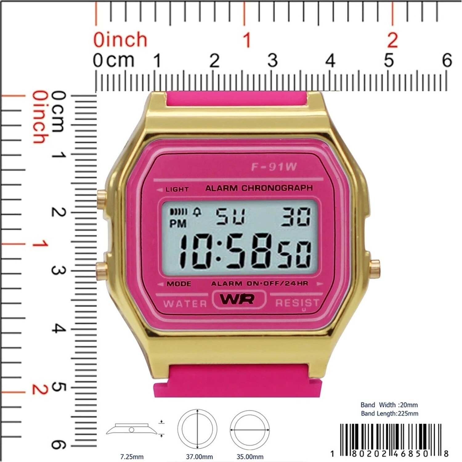 digital led silicone rubber band watches