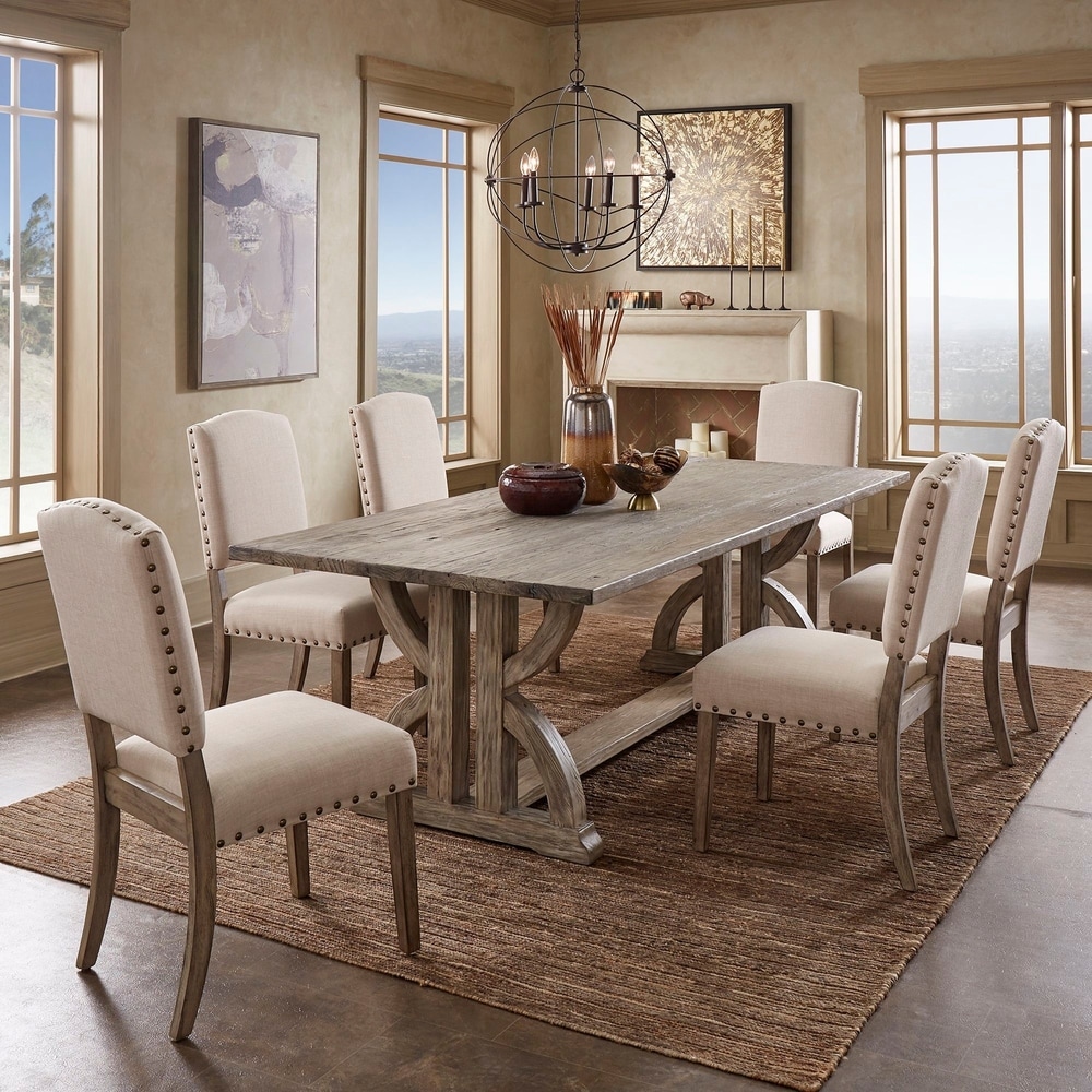 iNSPIRE Q Paloma 7 Piece Reclaimed Wood Dining Set