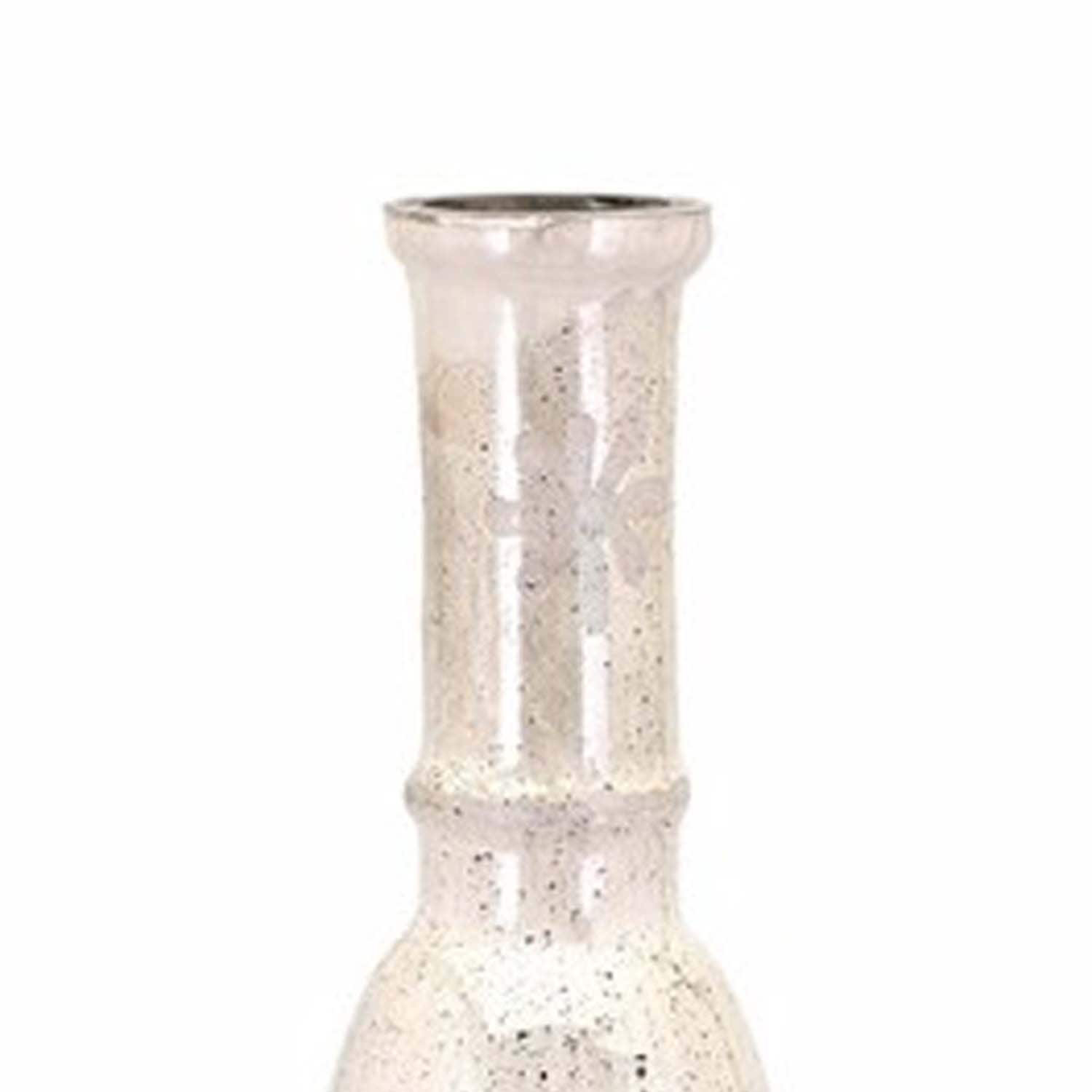 Oversized Gl Vase With Scrollwork Design Large White And Gl Vase With Scrollwork Design