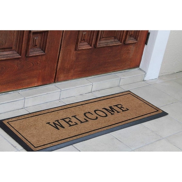 Shop A1hc First Impression Welcome Hand Crafted Rubber Coir Double