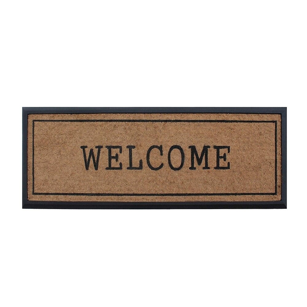 Shop A1hc First Impression Welcome Hand Crafted Rubber Coir Double