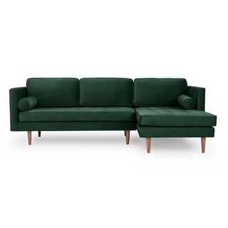Overstock Kardiel Mid Century Domus 98 Sofa Sectional Right Width 98 4 X Depth 61 X Height 34 3 Polyester Assembly Required Shamrock From Overstock Com Daily Mail