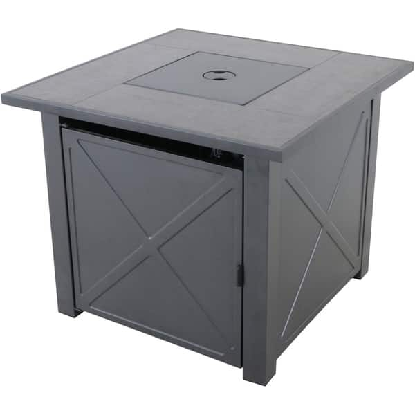 Shop Hanover Naples 40 000 Btu Tile Top Gas Fire Pit Table With