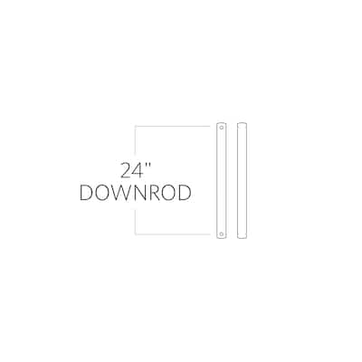 Monte Carlo DR24BK Traditional Downrod Collection-Black Finish