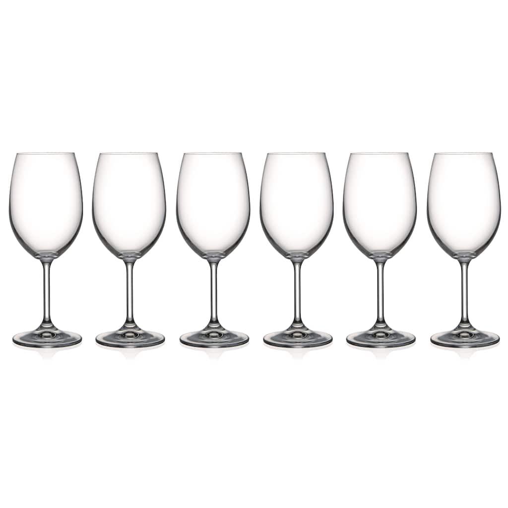 Majestic Gifts Inc. Set/6 Classic Clear White Wine Glass- 15.5 oz. -Made in Europe