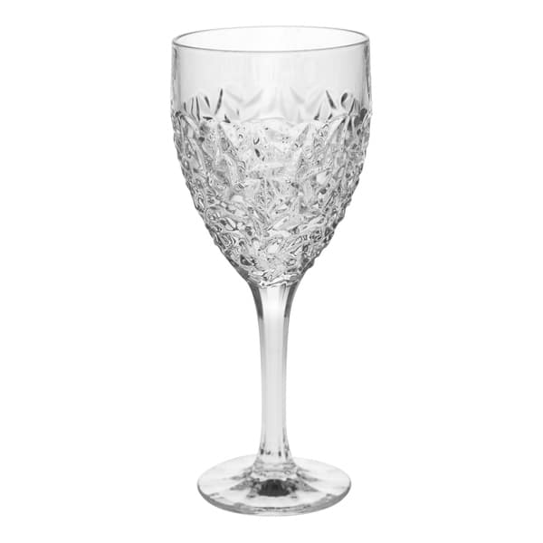 Majestic Gifts Inc. Crystal Water/ Wine Goblet Set/6 with Frosted Design-Made in Europe - Set of 6