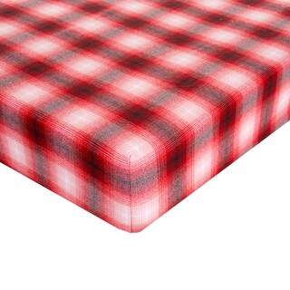 Flannel Check - Red Fitted Sheet - N/A