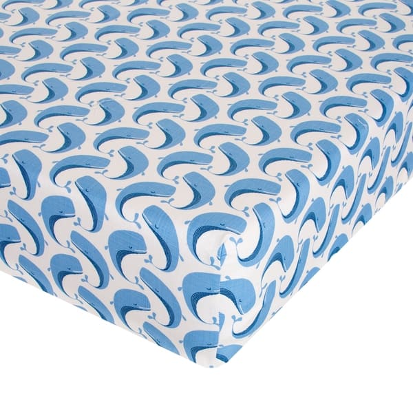 slide 2 of 4, Whale of a Time Fitted Sheet - N/A