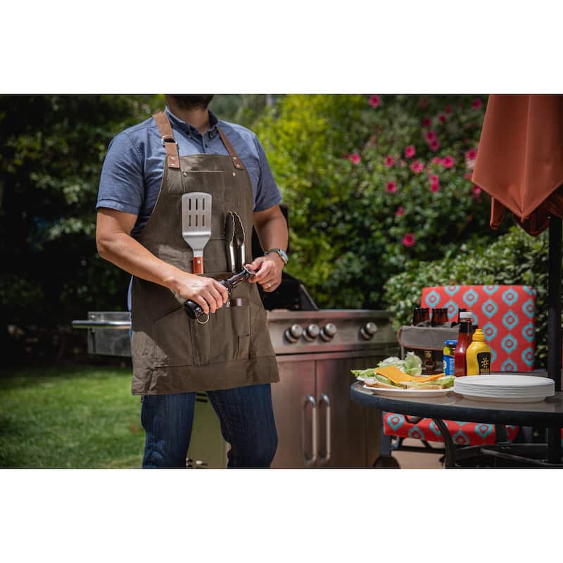 BBQ Apron with Tools & Bottle Opener