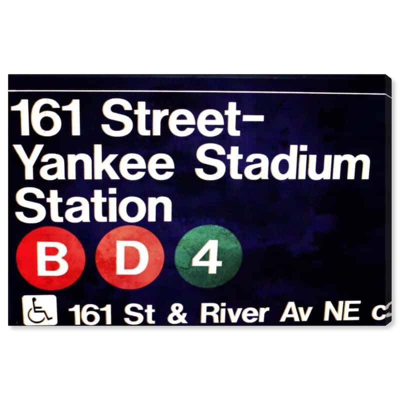Wynwood Studio 'Yankee Stadium ' Architecture and Buildings Wall Art Canvas Print - Black, White