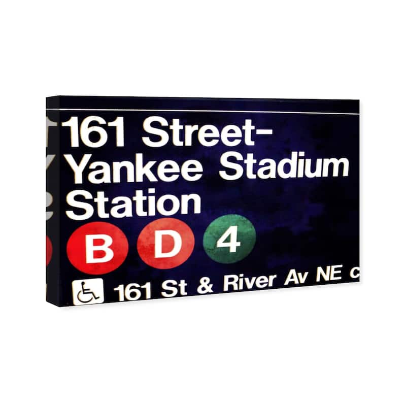Wynwood Studio 'Yankee Stadium ' Architecture and Buildings Wall Art Canvas Print - Black, White