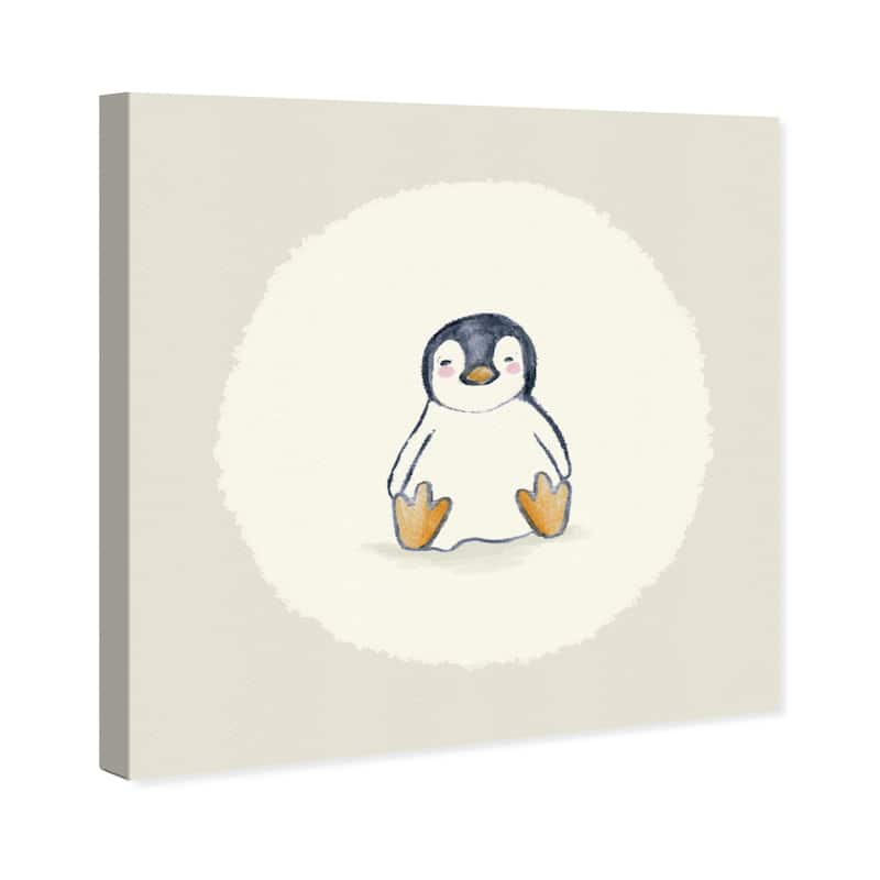 Wynwood Studio 'Penguin' Animals Wall Art Canvas Print - Brown, Brown