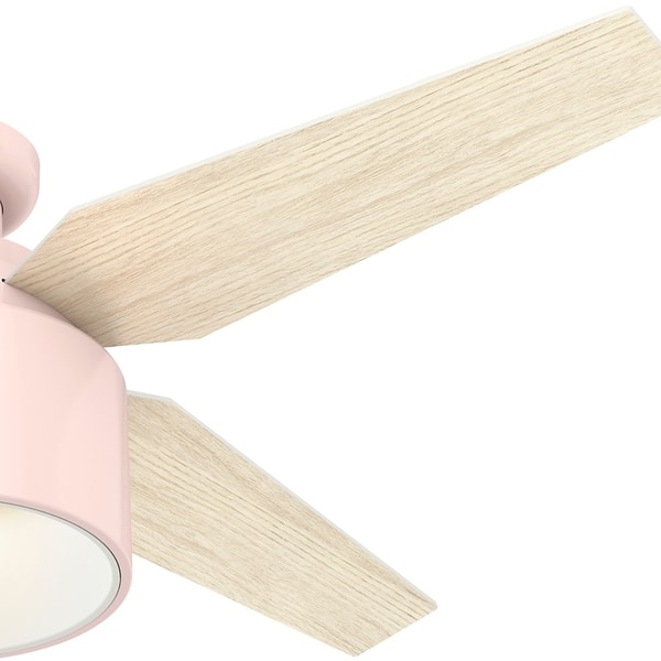 Shop Hunter 52 Cranbrook Blush Pink Low Profile Ceiling Fan With