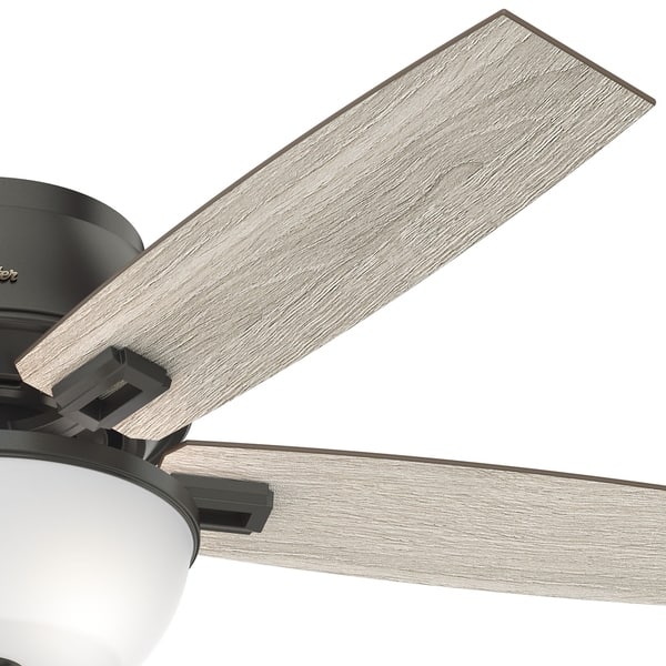 Shop Hunter 52 Donegan Noble Bronze Low Profile Fan W Led Light