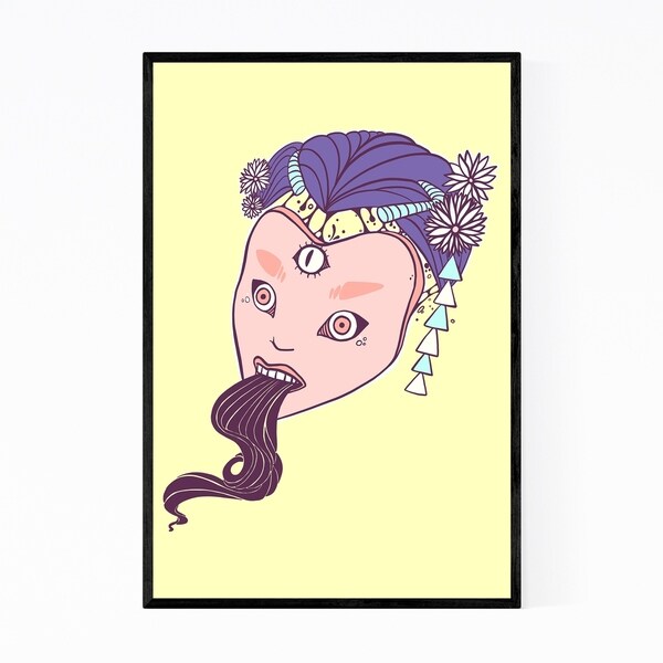 Noir Gallery Geisha Japanese Culture Surreal Framed Art Print