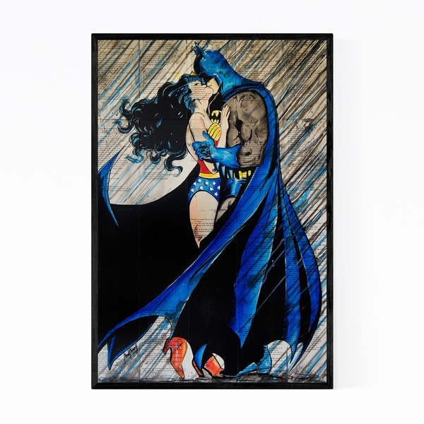Noir Gallery Superman Superwoman Love Framed Art Print