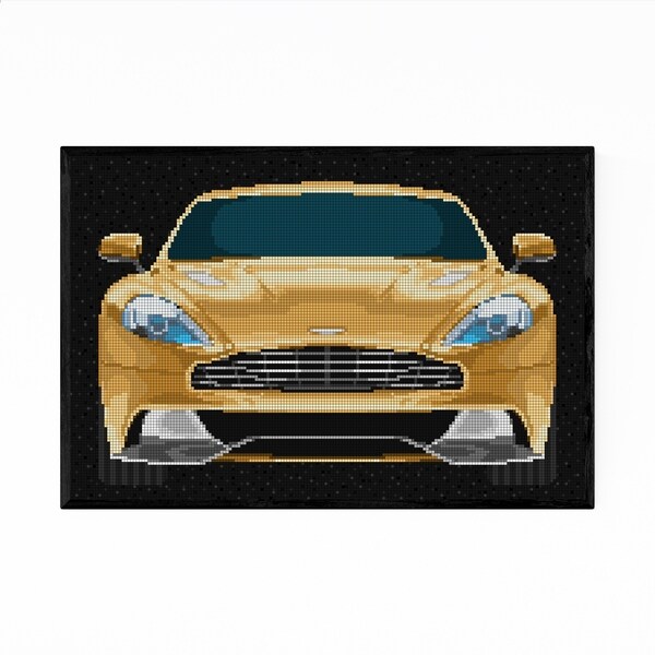 Noir Gallery Aston Martin Vanquish Car Framed Art Print