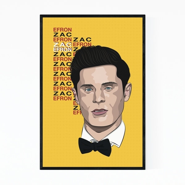Noir Gallery Zac Efron Music Poster Framed Art Print