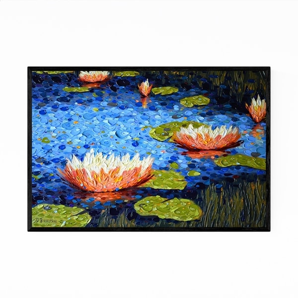 Noir Gallery Lily Pads Nature Painting Framed Art Print