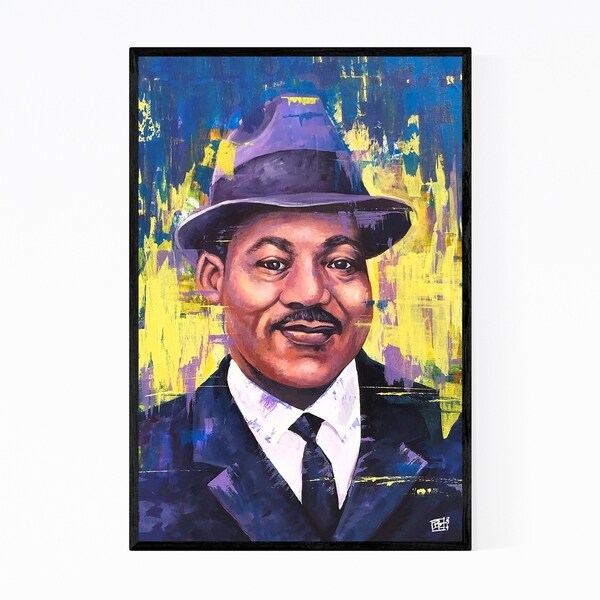 Noir Gallery Dr Martin Luther King Jr Portrait Framed Art Print