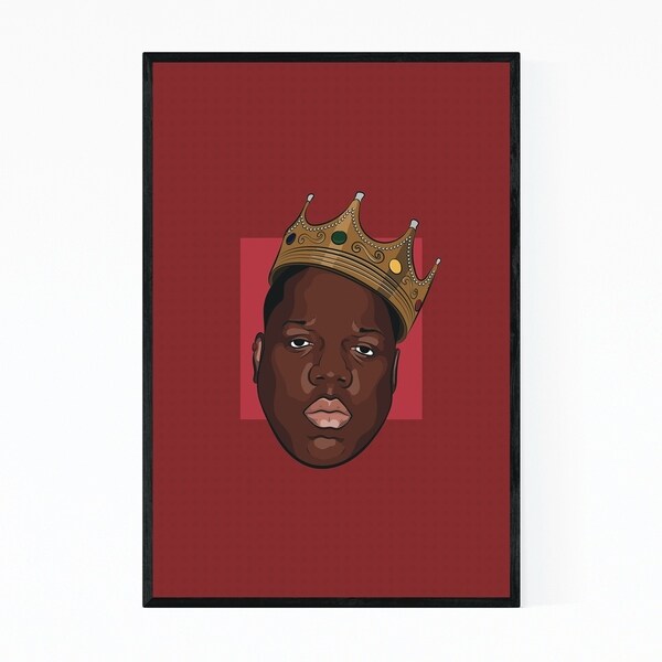 Noir Gallery Biggie Smalls Music Poster Framed Art Print
