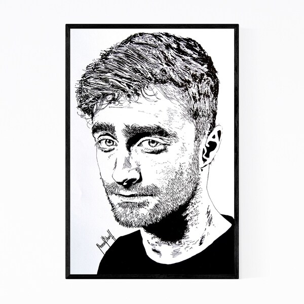 Noir Gallery Daniel Radcliffe Harry Potter Framed Art Print
