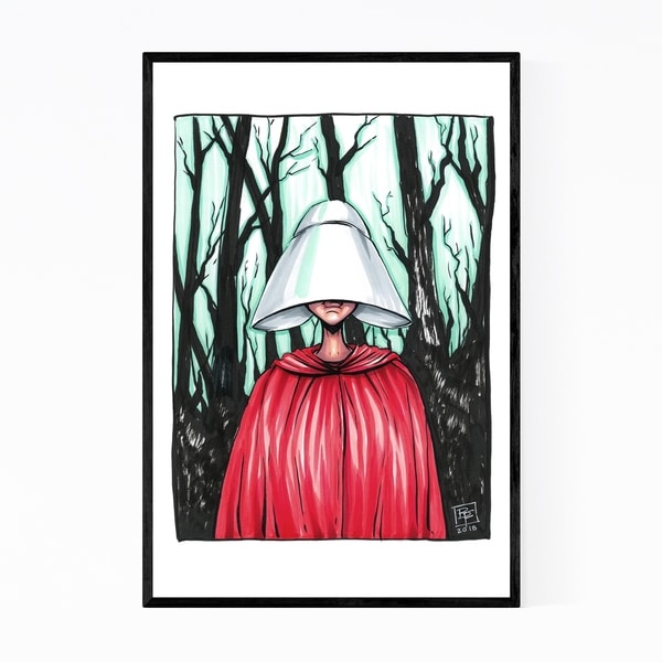 Noir Gallery The Handmaid's Tale Woman Illustration Framed Art Print