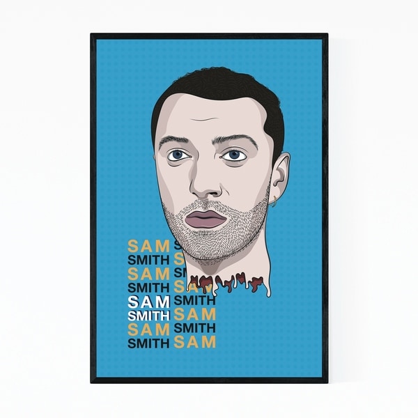 Noir Gallery Sam Smith Music Poster Framed Art Print