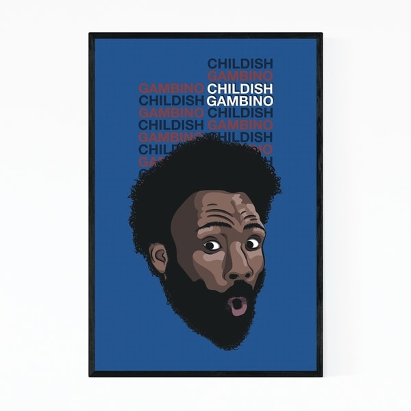 Noir Gallery Childish Gambino Music Poster Framed Art Print