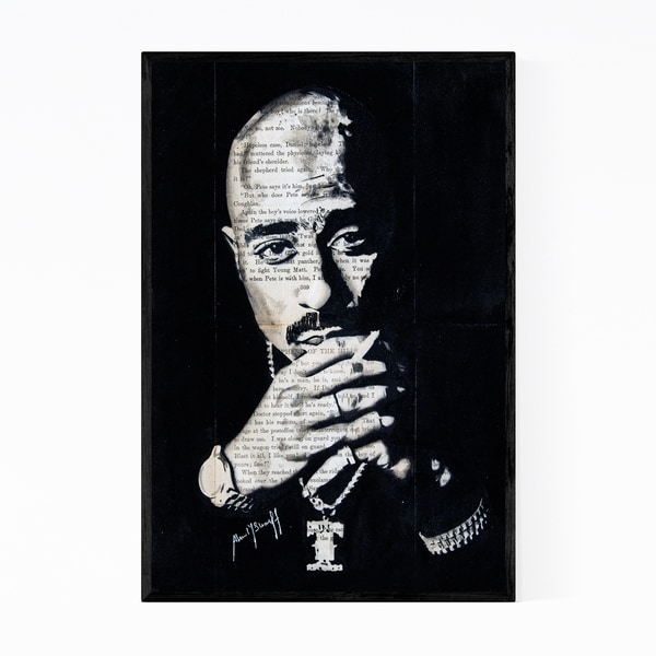 Noir Gallery Tupac Music Rapper Pop Culture Framed Art Print