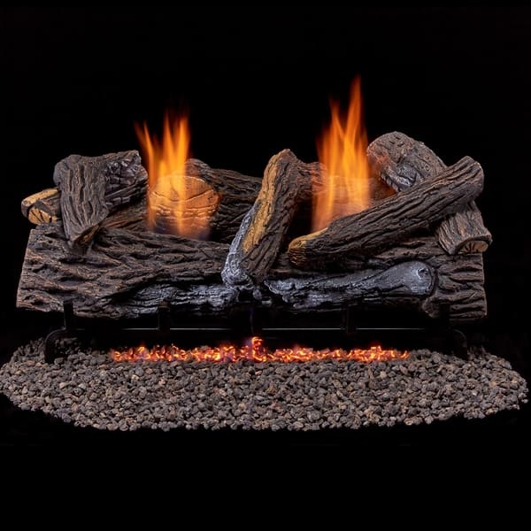 Duluth Forge Ventless Dual Fuel Gas Log Set 24 In Duluth Forge Ventless Dual Fuel Gas Log Set 24 In