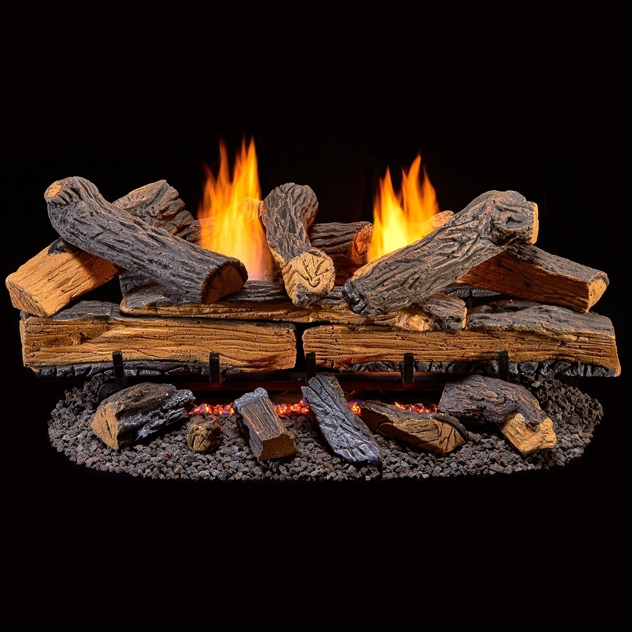 Natural Gas Fireplace Logs Set 30 Large Realistic Vented Fire Natural Gas Fireplace Logs Set 30 Large Realistic Vented Fire