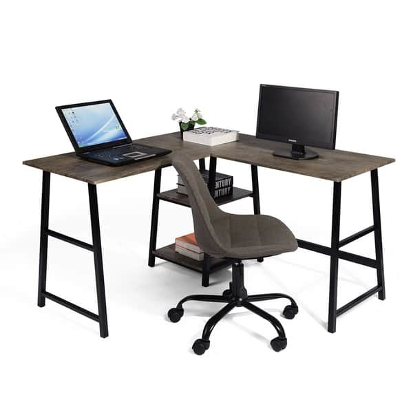 Shop Carbon Loft Angband L Shaped Corner Computer Desk Writing