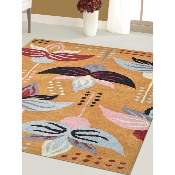 Modern Oriental Hand-Tufted Wool Carpet Indian Area Rug
