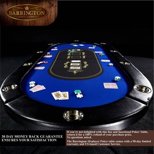 led poker table