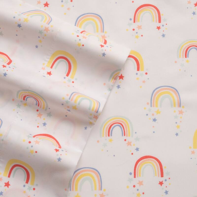 Whimsical Graphic Print Microfiber Bed Sheet Set