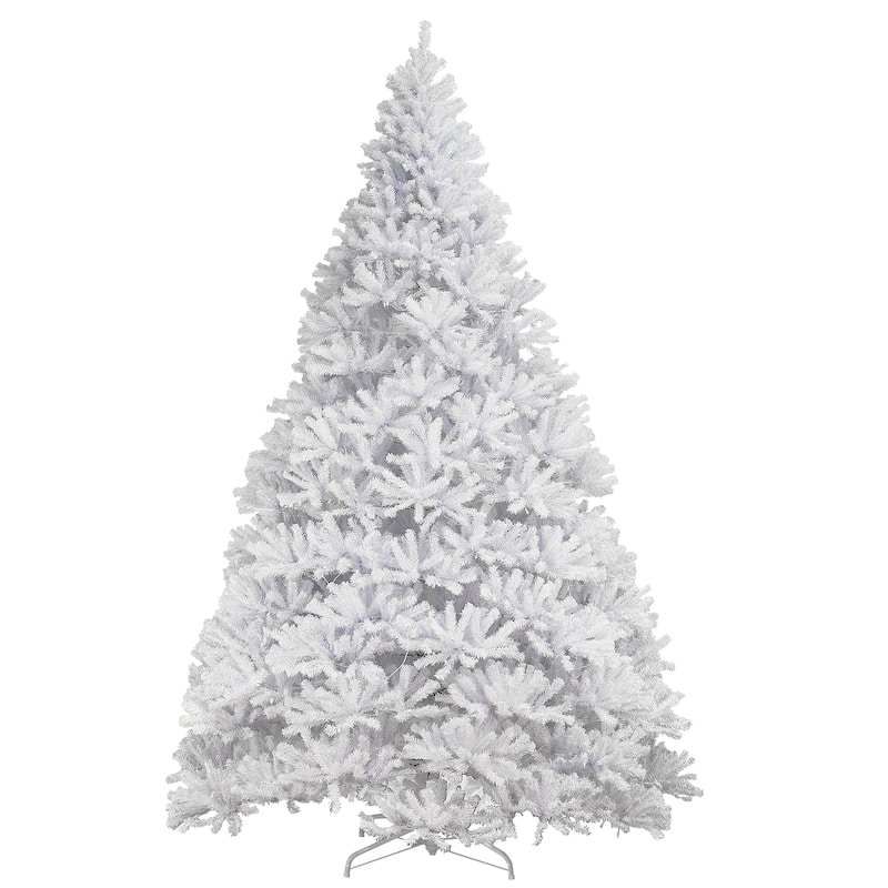 National Tree Company 12 ft. Kingswood White Fir Pencil Tree with Clear Lights - 12 Foot