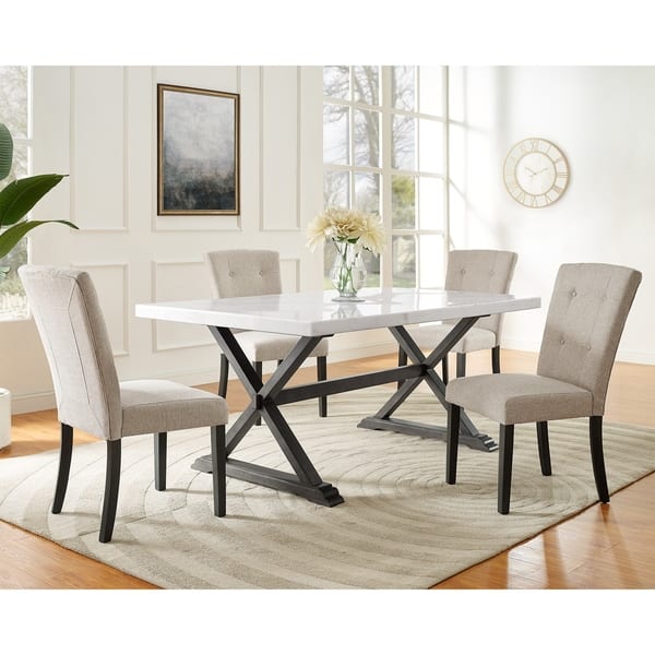 Picket House Furnishings Landon 5PC Dining Set-Table & Four Chairs ...