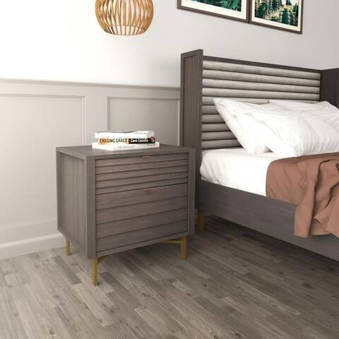 Hopper Studio Portland Grey 2 Drawer Night Stand By 1 On Tv Armoires