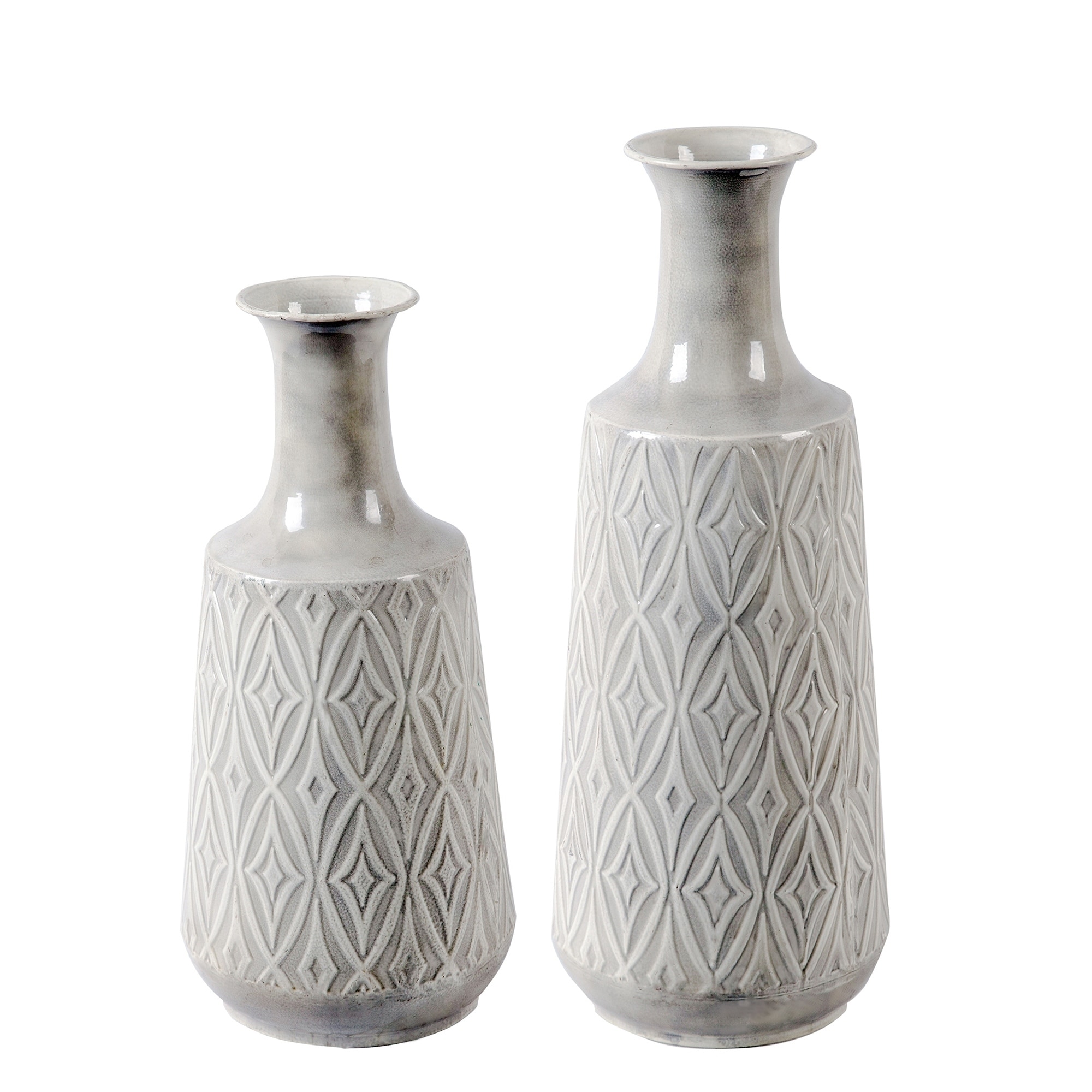 Shop 2pc Damask Vases On Sale Free Shipping Today Overstock