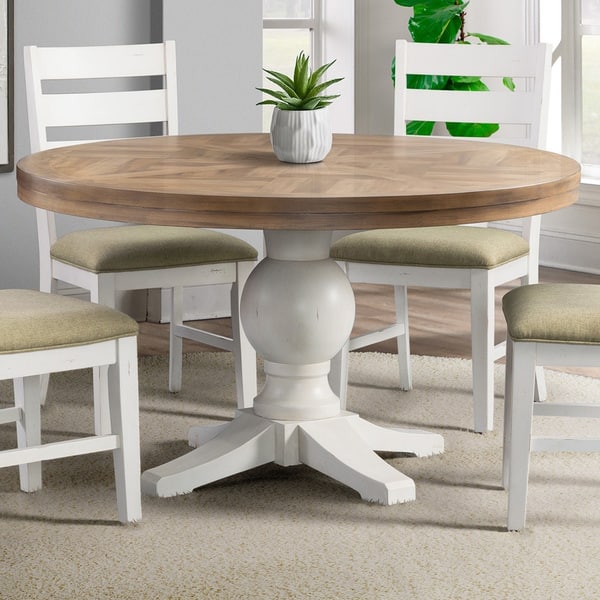 The Gray Barn Nook Round Standard Height Dining Table N/A On Sale